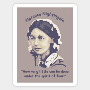 Florence Nightingale Portrait and Quote Magnet